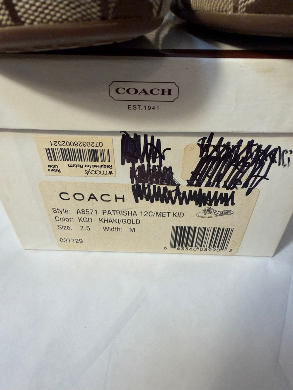 Coach Brown Signature Floral Thong Sandals -406 - Picture 2 of 8